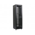 DATEUP MSD.8037.9601,37U 800X1000,Floor standing cabinet,Front vented camber door and rear double section flat vented door with handle lock(lock disassemble),two panels in each side with small round lock,Aluminum plate logo "DATEUP" on top cover